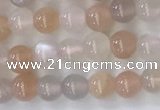 CSS700 15.5 inches 4mm round mixed sunstone beads wholesale