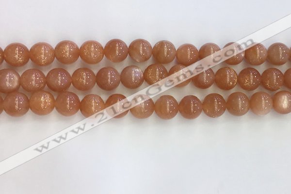 CSS710 15.5 inches 8mm round natural golden sunstone beads