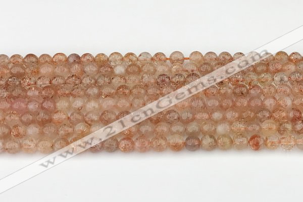 CSS750 15.5 inches 5mm round golden sunstone beads wholesale