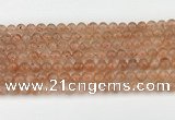 CSS751 15.5 inches 6mm round golden sunstone beads wholesale