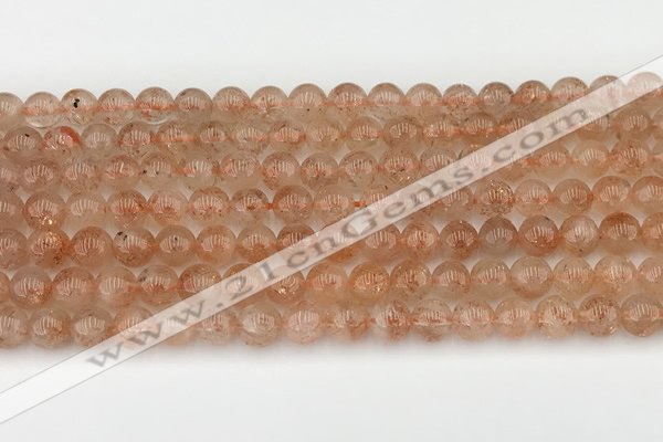 CSS751 15.5 inches 6mm round golden sunstone beads wholesale