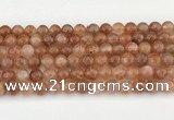 CSS753 15.5 inches 8mm round golden sunstone beads wholesale