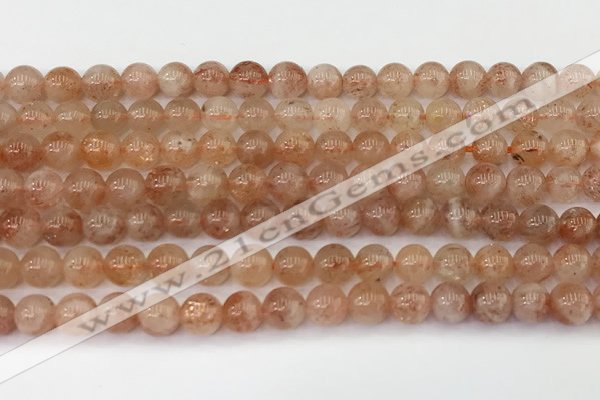 CSS761 15.5 inches 6mm round golden sunstone beads wholesale