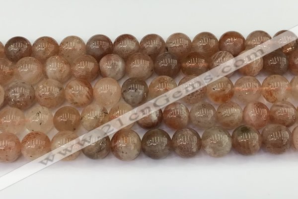 CSS764 15.5 inches 9mm round golden sunstone beads wholesale