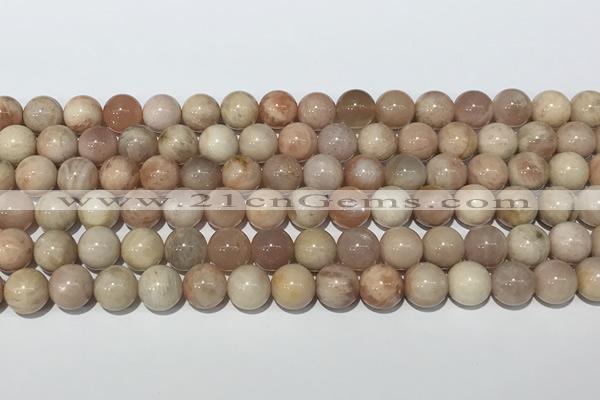 CSS781 15.5 inches 8mm round sunstone gemstone beads wholesale