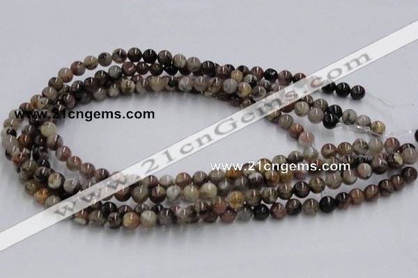 CST03 15.5 inches 8mm round staurolite gemstone beads wholesale