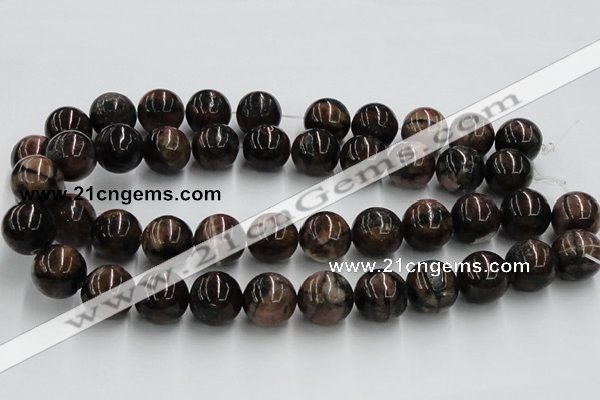 CST05 15.5 inches 18mm round staurolite gemstone beads wholesale