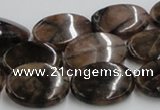 CST07 15.5 inches 18*25mm oval staurolite gemstone beads wholesale