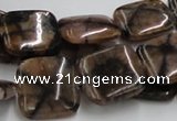 CST10 15.5 inches 18*18mm square staurolite gemstone beads wholesale