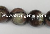 CST40 15.5 inches 20mm round staurolite gemstone beads wholesale