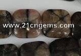 CST43 15.5 inches 20*20mm square staurolite gemstone beads wholesale