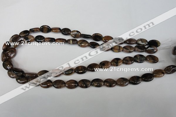 CST46 15.5 inches 10*14mm oval staurolite gemstone beads wholesale