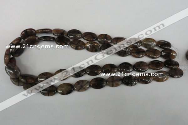 CST48 15.5 inches 13*18mm oval staurolite gemstone beads wholesale