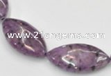 CSU24 AB grade 20*40mm flat rice dyed natural sugilite beads