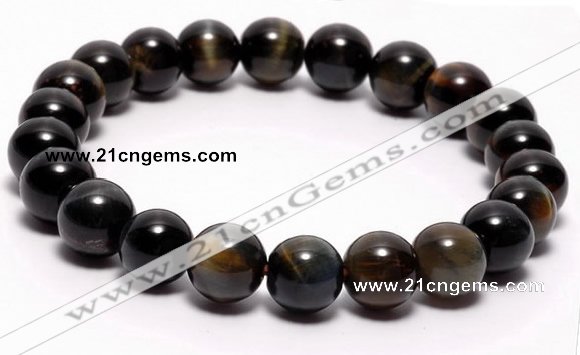 CTB02 7 inch 8mm round blue tiger eye stretch bracelet Wholesale