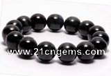 CTB04 7 inches 12mm round blue tiger eye stretch bracelet