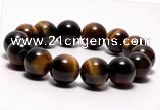 CTB05 7 inches 14mm round blue tiger eye stretch bracelet