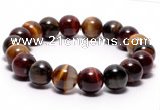 CTB07 7 inches 10mm round tiger eye stretch bracelet wholesale