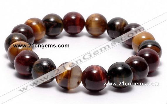 CTB07 7 inches 10mm round tiger eye stretch bracelet wholesale