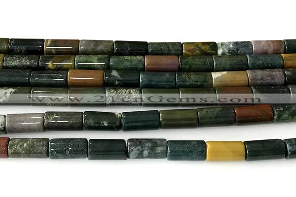 CTB1045 15 inches 8*16mm - 8*18mm tube Indian agate beads