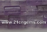 CTB105 15.5 inches 11*15mm faceted tube amethyst gemstone beads