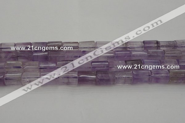 CTB105 15.5 inches 11*15mm faceted tube amethyst gemstone beads