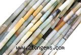 CTB1060 15 inches 4*13mm tube colorful amazonite beads wholesale