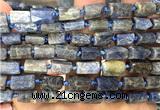 CTB1283 15 inches 6*10mm - 8*12mm faceted tube kyanite beads