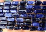 CTB1309 15 inches 6*10mm - 8*12mm faceted tube sodalite beads