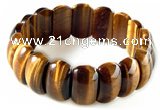 CTB17 7.5 inches 7*11*18mm  yellow tiger eye stretch bracelet