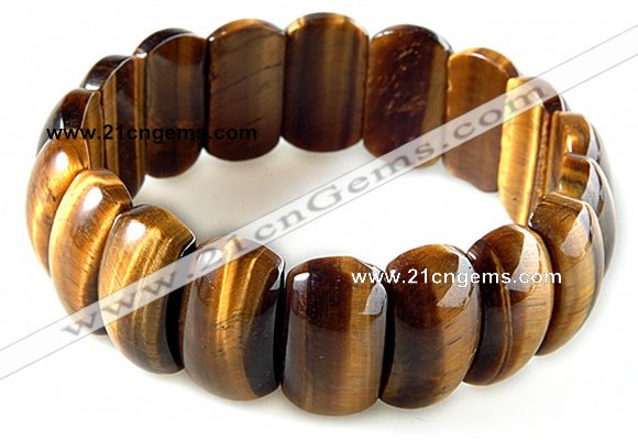 CTB17 7.5 inches 7*11*18mm  yellow tiger eye stretch bracelet