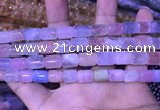 CTB253 15.5 inches 8*10mm - 8*12mm tube natural morganite beads