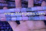 CTB261 15.5 inches 10*12mm - 10*14mm triangle natural morganite beads