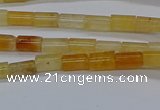 CTB301 15.5 inches 4*6mm tube yellow jade beads wholesale