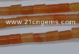 CTB303 15.5 inches 4*6mm tube red aventurine beads wholesale