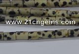 CTB305 15.5 inches 4*6mm tube dalmatian jasper beads wholesale