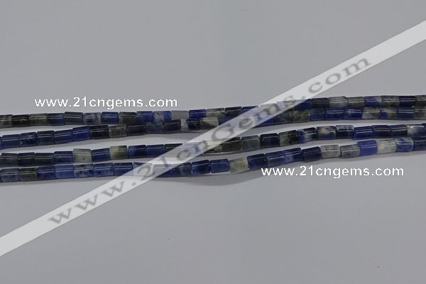 CTB306 15.5 inches 4*6mm tube sodalite beads wholesale