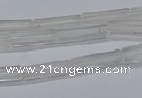 CTB310 15.5 inches 4*13mm tube white crystal beads wholesale