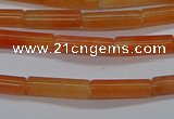 CTB322 15.5 inches 4*13mm tube red aventurine beads wholesale