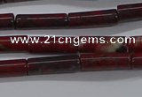 CTB333 15.5 inches 4*13mm tube brecciated jasper beads wholesale