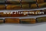 CTB352 15.5 inches 4*13mm tube tiger eye beads wholesale
