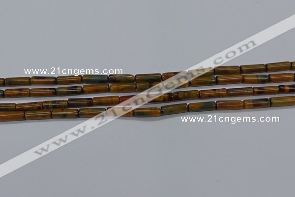 CTB352 15.5 inches 4*13mm tube tiger eye beads wholesale