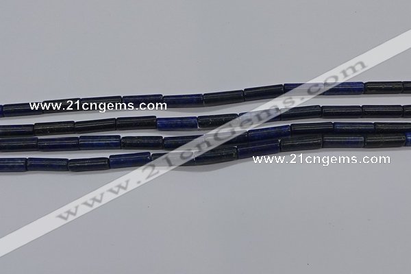 CTB357 15.5 inches 4*13mm tube lapis lazuli beads wholesale