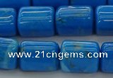 CTB538 15.5 inches 10*13mm triangle turquoise beads wholesale