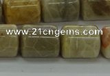 CTB543 15.5 inches 10*13mm triangle chrysanthemum agate beads