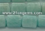 CTB546 15.5 inches 10*13mm triangle amazonite beads wholesale