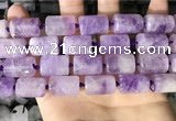 CTB652 15.5 inches 12*16mm faceted tube lavender amethyst beads