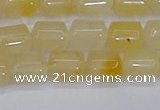 CTB701 15.5 inches 6*8mm tube yellow jade beads wholesale