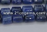 CTB716 15.5 inches 6*8mm tube blue dumortierite beads wholesale