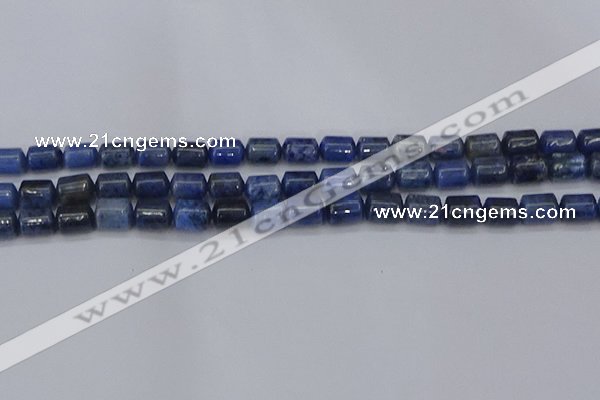 CTB716 15.5 inches 6*8mm tube blue dumortierite beads wholesale